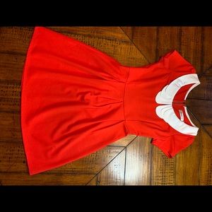 Cute, Pleated Red Dress from ModCloth!